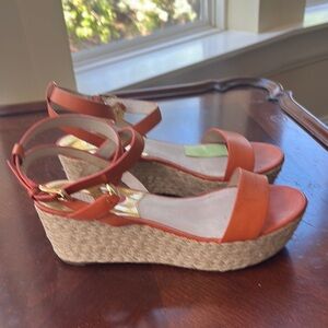 MICHAEL Michael Kors Orange Wedge Espadrilles